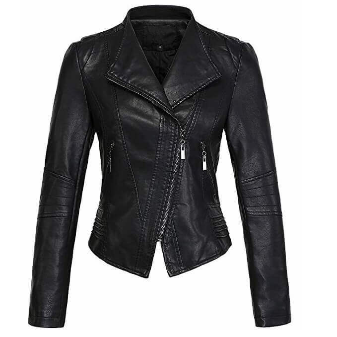Women Leather Jackets Designs #JAW012