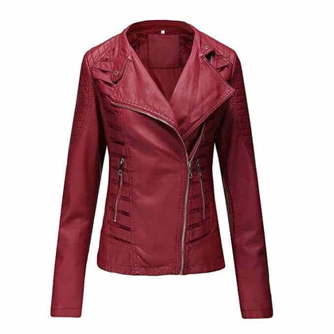 Women Leather Jackets Designs #JAW017