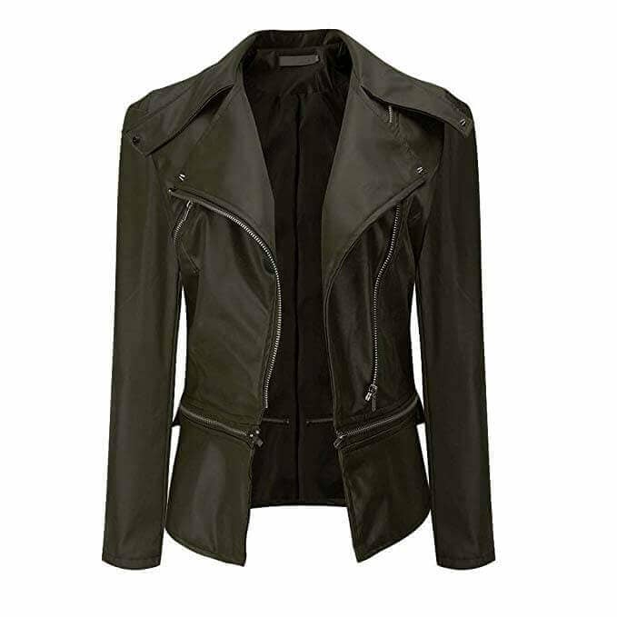 Women Leather Jackets Designs #JAW019