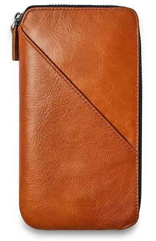 Leather Checkbook Wallet Design #WCB035