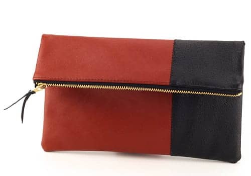Leather-Foldover-Clutch