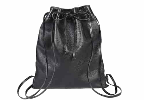 Leather-Drawstring-Backpacks